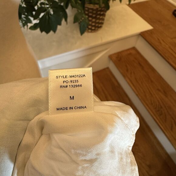 Mittoshop Dress Women Sz.Medium Silky Mini Floral Short Puff Sleeve Smocked - Picture 10 of 10